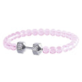 Pink Dumbbell Bracelet
