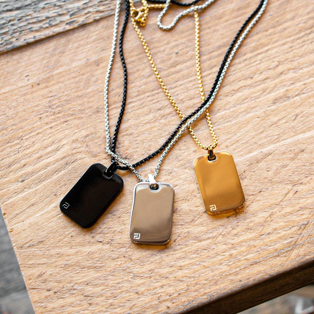 Classic ID Necklace in Black
