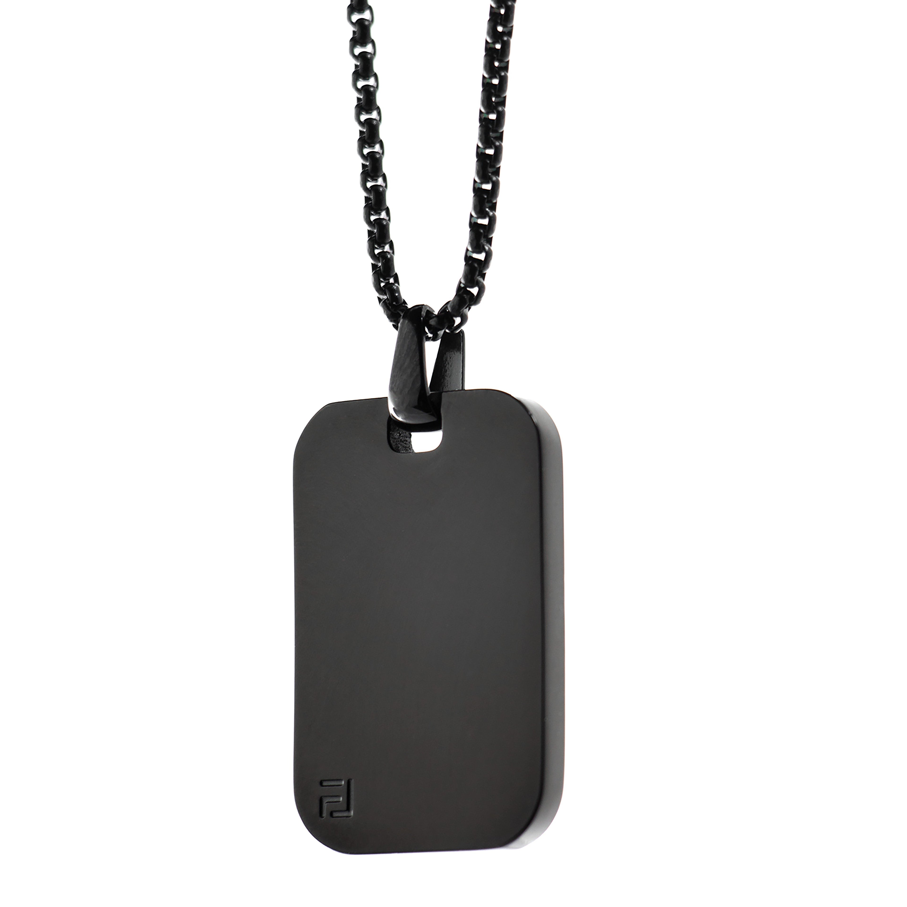 Classic ID Necklace in Black