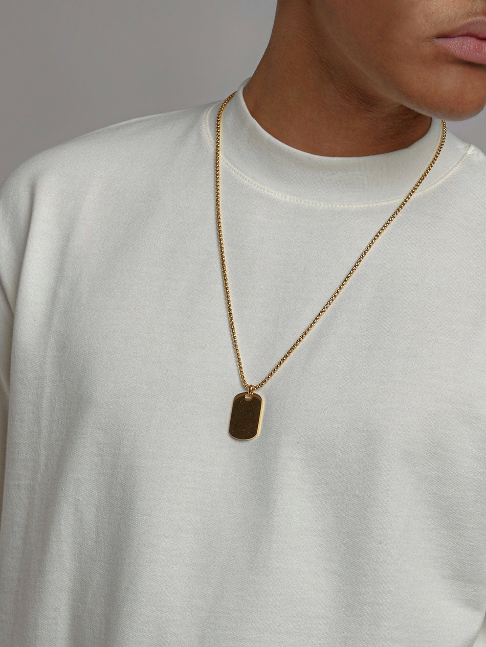 Classic ID Necklace in Gold