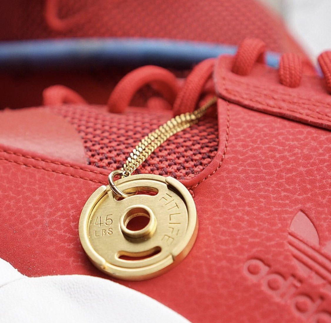 Gold Weight Plate Necklace