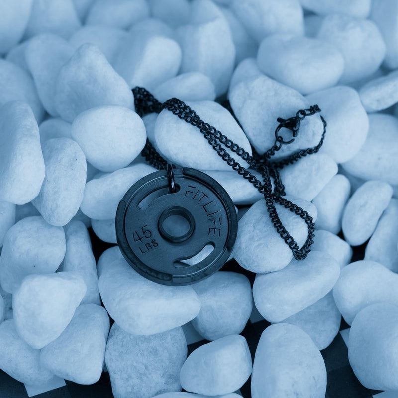 Black Weight Plate Necklace