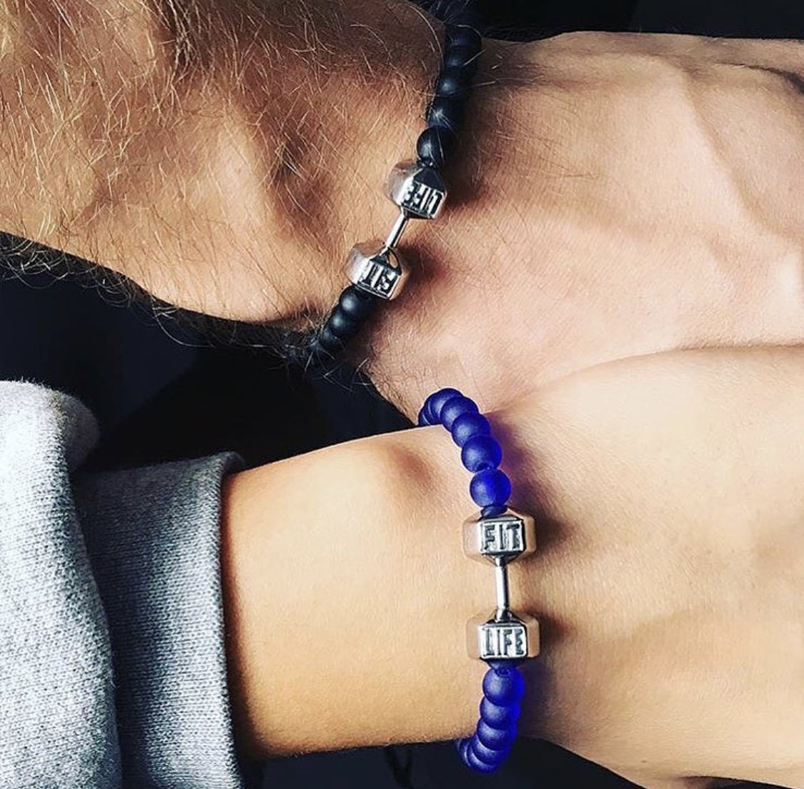 Limited Edition Cobalt Blue Dumbbell Bracelet