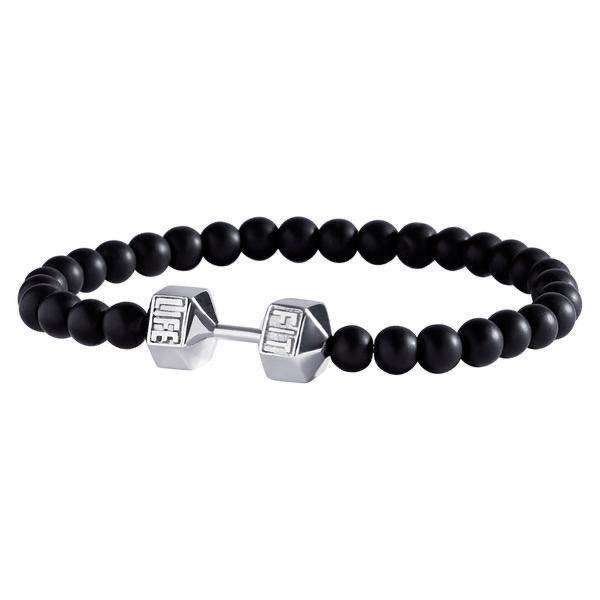 Mua Lava Beads Gym Bracelets for Men - 8mm Lava Rock Bracelet Natural Stone  Bracelet Men Stretch Bracelet Bead Bracelet for Women- Alloy Dumbbell  Bracelet for Men Beaded Jewelry Elastic Blessings Bracelet