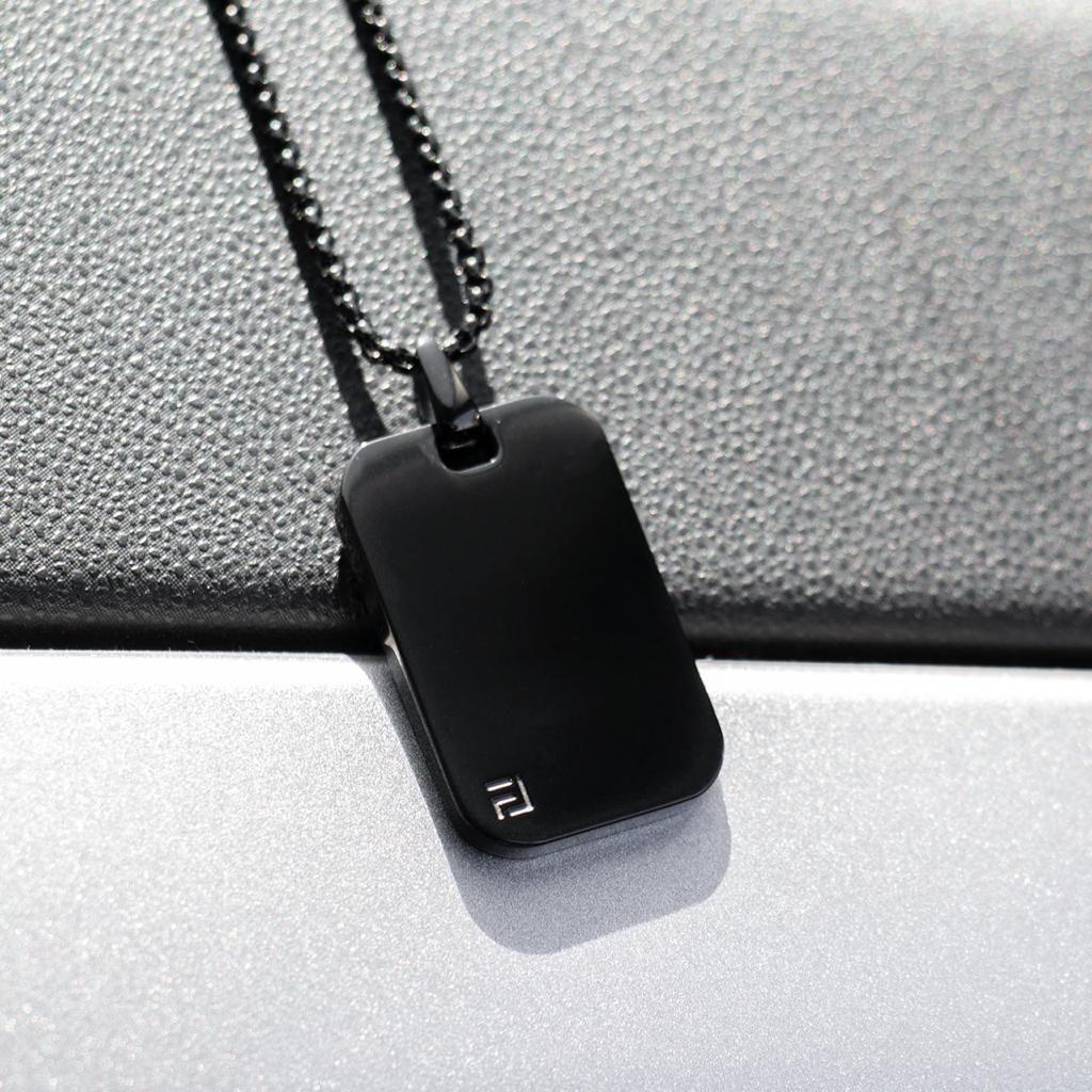 Classic ID Necklace in Black
