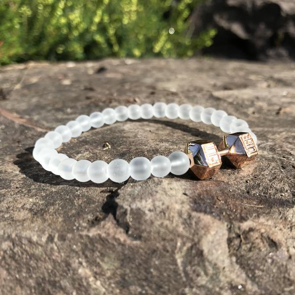 Limited Edition Rose Gold Dumbbell Bracelet